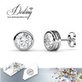 Destiny Jewellery Crystals From Swarovski Round Earrings